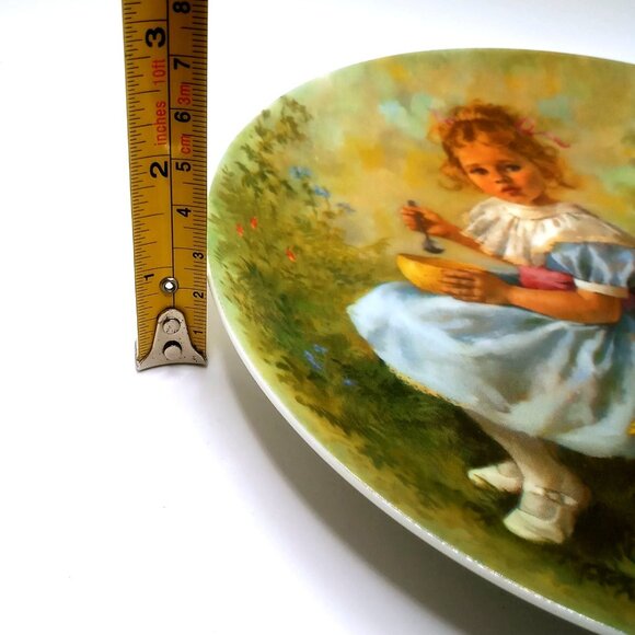 Reco Collectors Plate 3rd Issue Little Miss Muffet Painted John McClelland 1981 - Picture 11 of 11